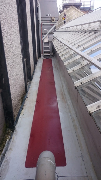 After walkway cleaning